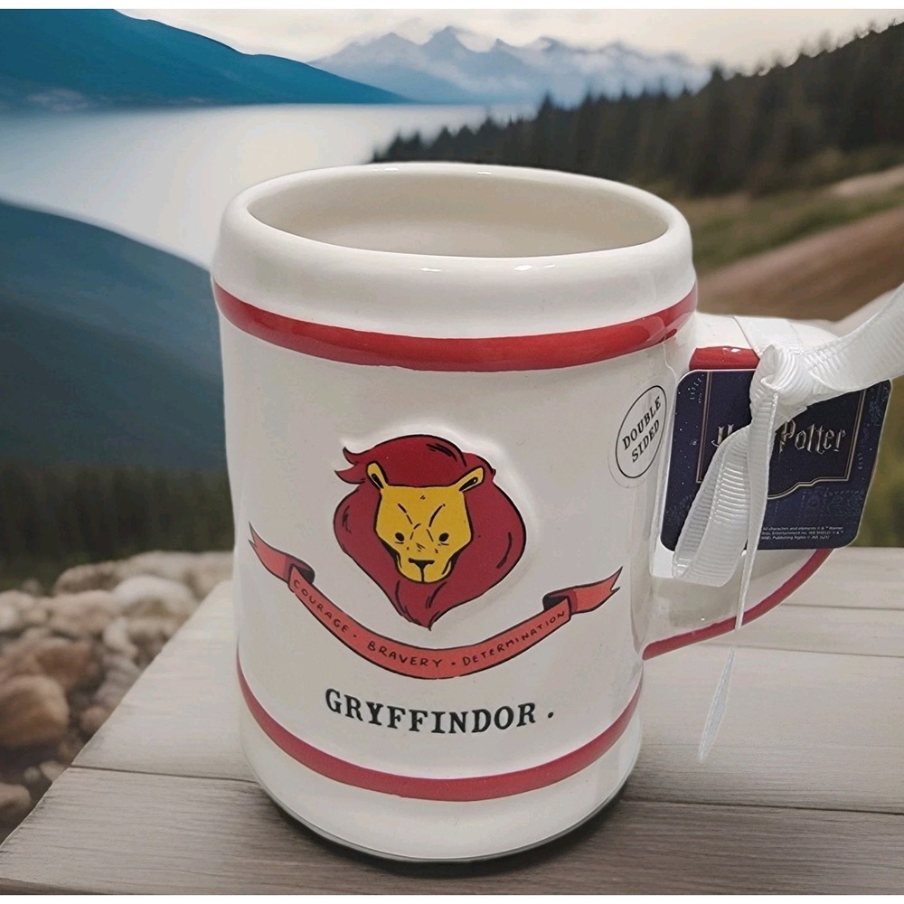 NEW! Rae Dunn x Harry Potter Hogwarts "GRYFFINDOR"‎ House Red Ceramic Coffee Mug
